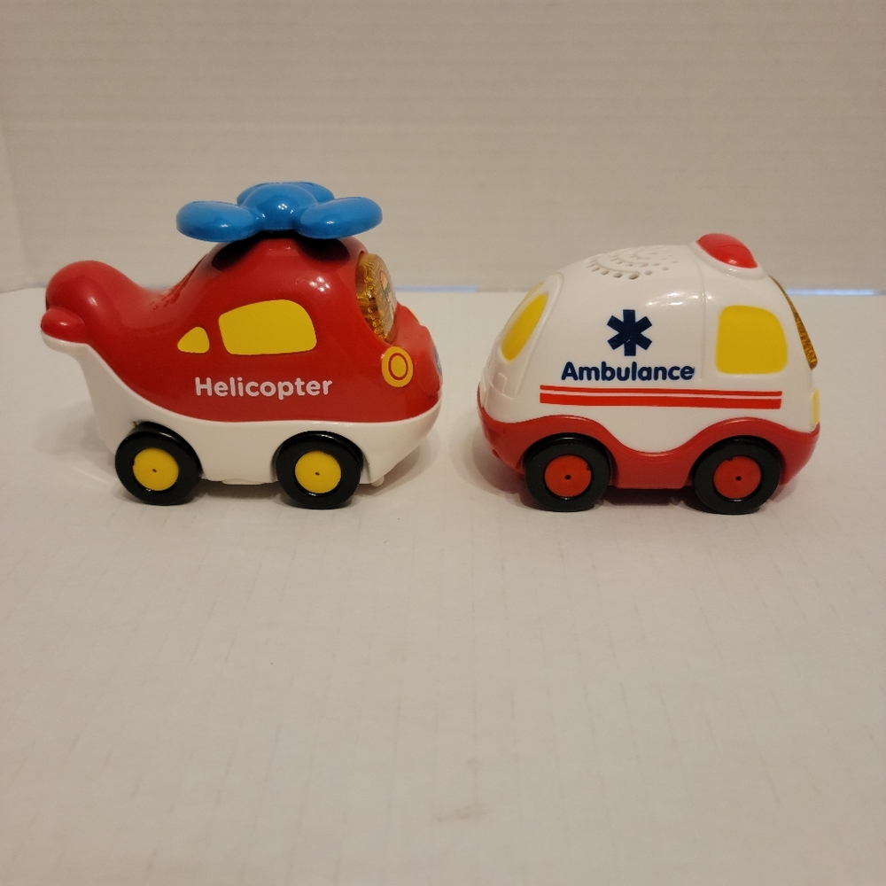 Vtech Go Go Smart Wheelies, Ambulance And Helicopter, Vehicles